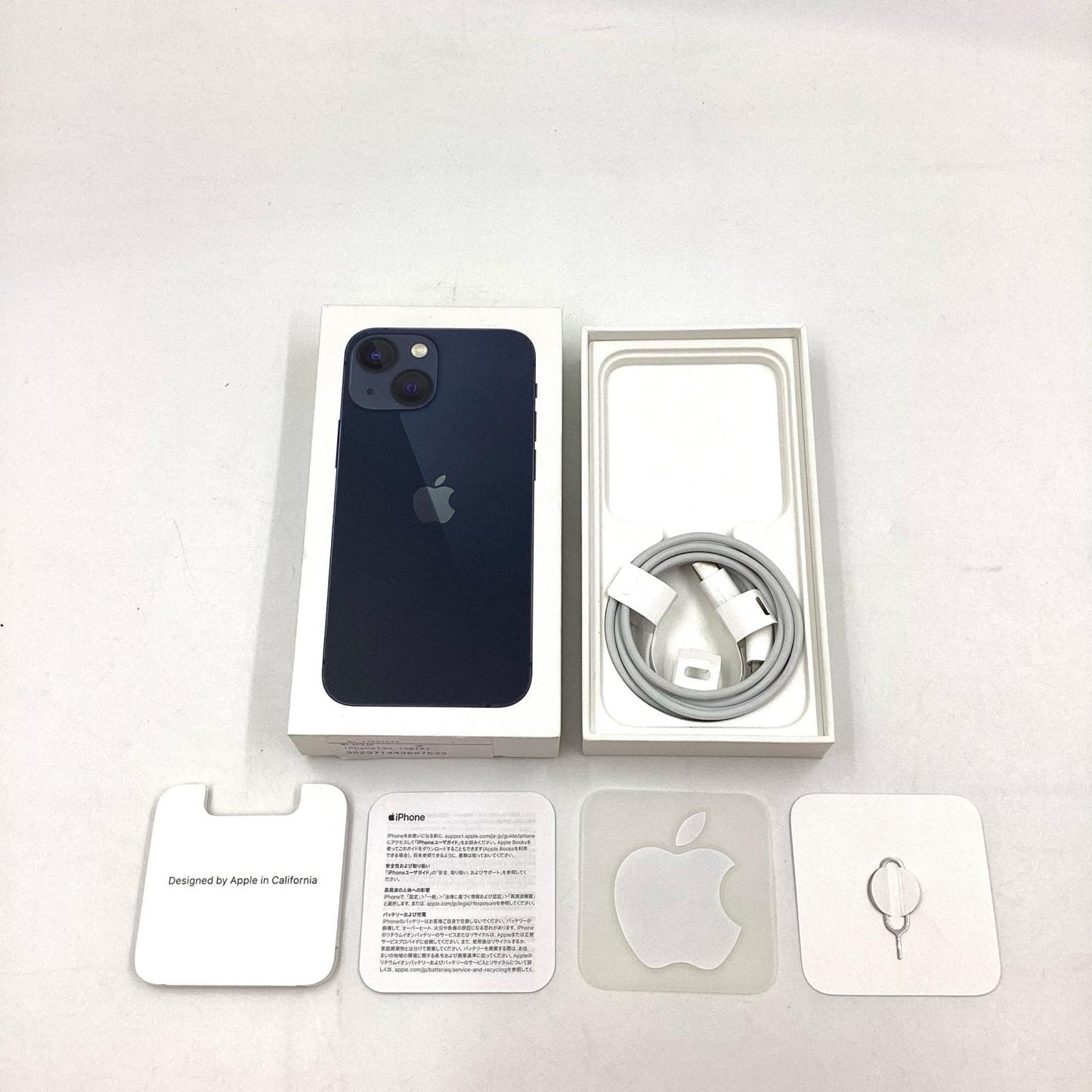 【全額返金保証】【最速発送】Apple iPhone iPhone 13 mini 128GB ミッドナイト au 白ロム 動作確認済 100%