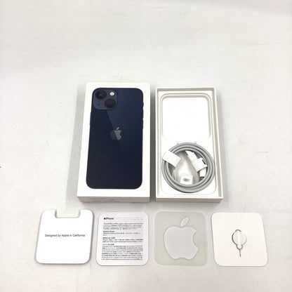 【全額返金保証】【最速発送】Apple iPhone iPhone 13 mini 128GB ミッドナイト au 白ロム 動作確認済 100%