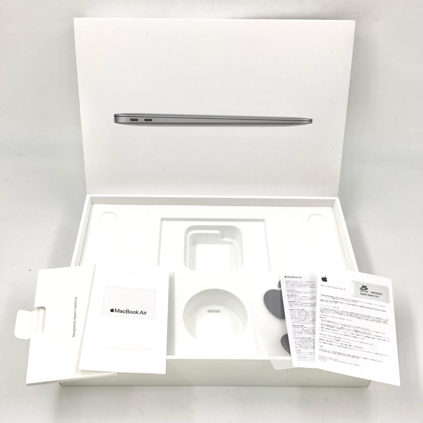 【全額返金保証】【最速発送】Apple MacBook Air Air 13インチ 2020 Apple M1 8GB SSD 256GB スペースグレイ 100% 美品 動作確認済