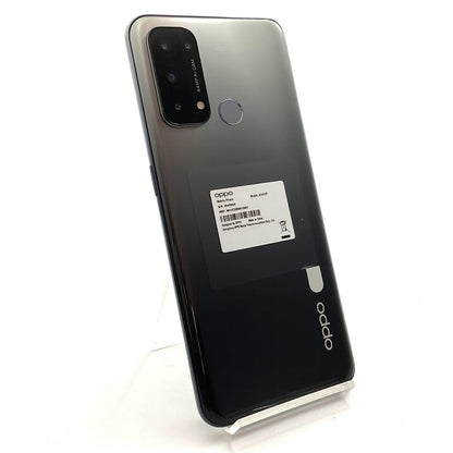 【全額返金保証】【最速発送】OPPO Reno 5A 128GB ブラック Softbank SIMフリー 白ロム 美品 動作確認済