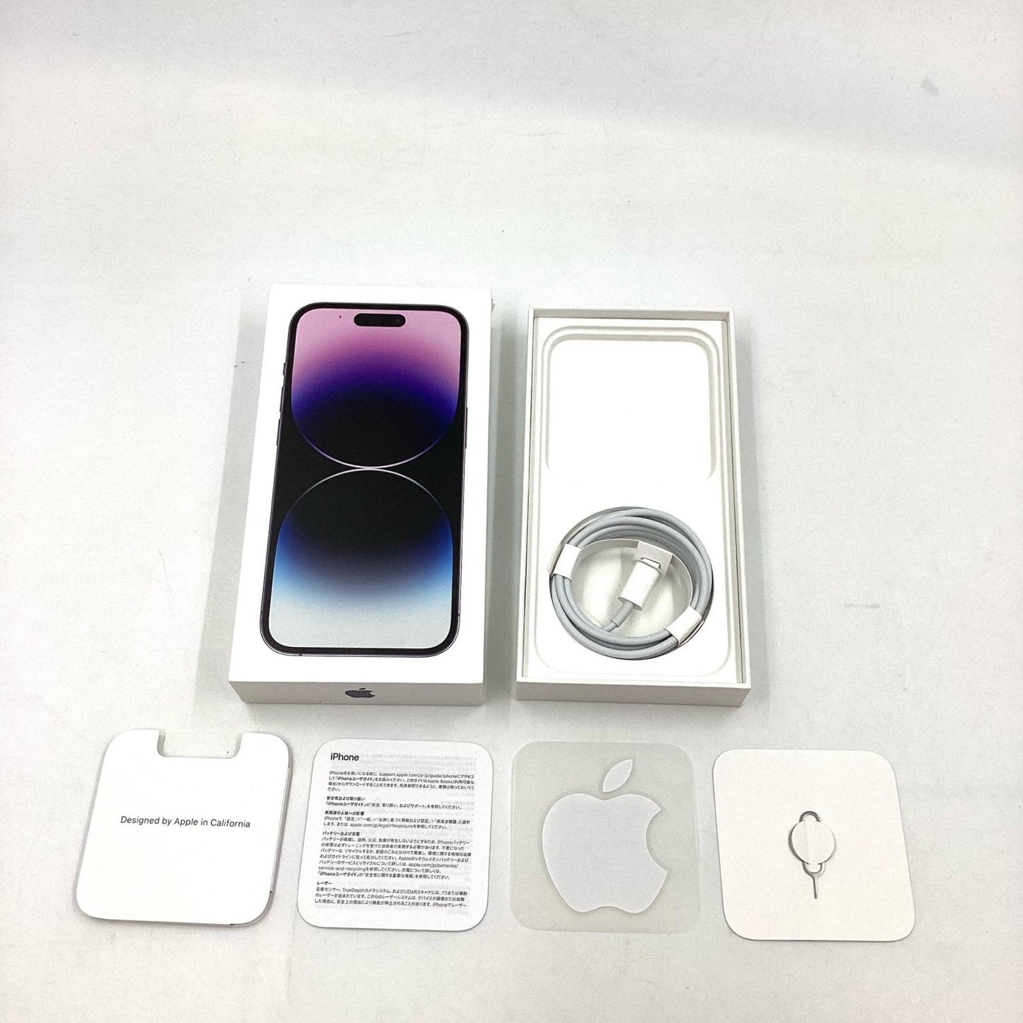 【全額返金保証】【最速発送】Apple iPhone iPhone 14 Pro 256GB ディープパープル SIMフリー 美品 動作確認済 80%