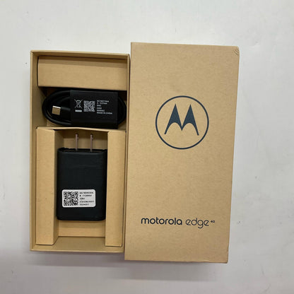 【全額返金保証】【最速発送】Motorola Motorola Edge 40 256GB ブルー SIMフリー 白ロム 美品 動作確認済