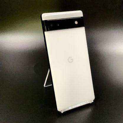 【全額返金保証】【最速発送】Google Pixel 6a 128GB ホワイト au SIMフリー 白ロム 動作確認済