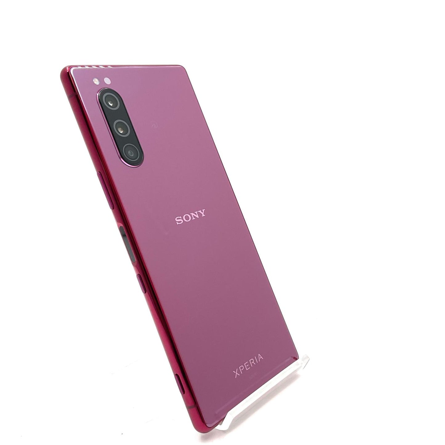 【全額返金保証】【最速発送】Sony Xperia 5 64GB レッド au 白ロム 美品 動作確認済