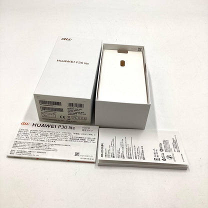 【全額返金保証】【最速発送】Huawei P 30 lite 128GB ピーコックブルー au HWV33 白ロム 動作確認済