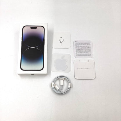 【最速発送】Apple iPhone iPhone 14 Pro 128GB スペースブラック SIMフリー 白ロム【難有】 83%