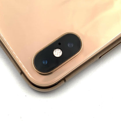 【全額返金保証】【最速発送】Apple iPhone iPhone XS Max 256GB ゴールド docomo SIMフリー 白ロム 動作確認済 71%