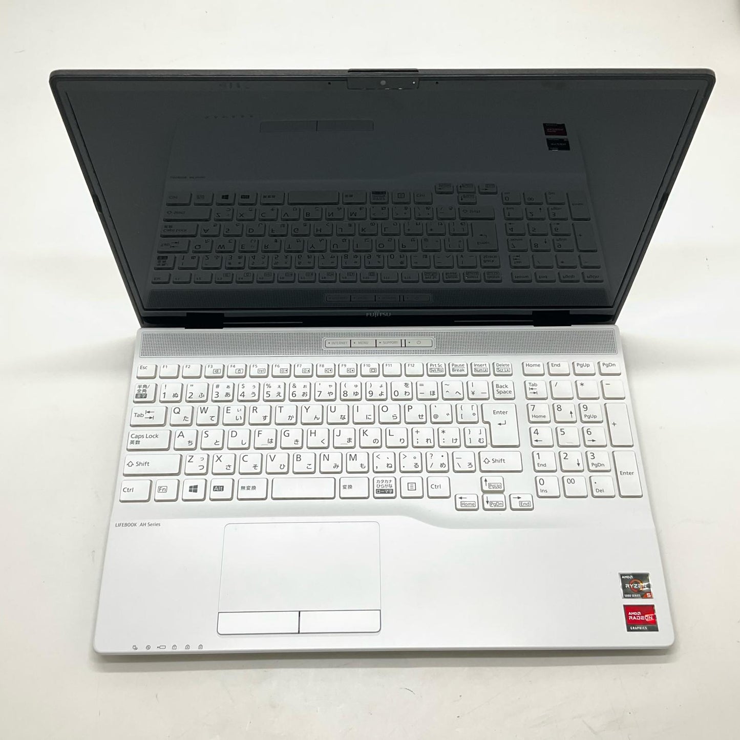 【全額返金保証】【最速発送】FUJITSU LIFEBOOK FMVA450JW Ryzen 5 5500U 8GB M.2 SSD 256GB 92.7% 動作確認済