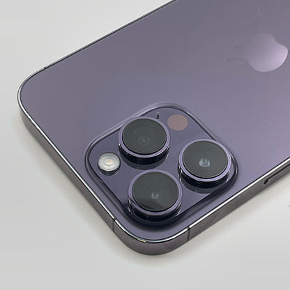 【全額返金保証】【最速発送】Apple iPhone iPhone 14 Pro Max 256GB ディープパープル SIMフリー 白ロム 動作確認済 77%