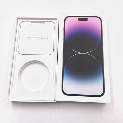 【全額返金保証】【最速発送】Apple iPhone iPhone 14 Pro Max 256GB ディープパープル SIMフリー 白ロム 動作確認済 77%