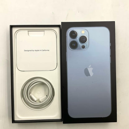 【全額返金保証】【最速発送】Apple iPhone iPhone 13 Pro Max 128GB シエラブルー SIMフリー 白ロム 動作確認済 78%