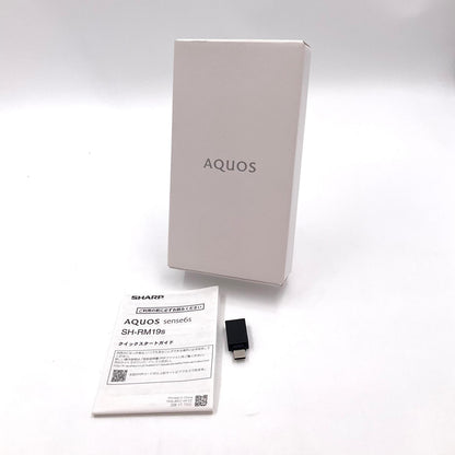 【全額返金保証】【最速発送】SHARP AQUOS sense6s 64GB ブラック 楽天モバイル SIMフリー SH-RM19s 白ロム 動作確認済