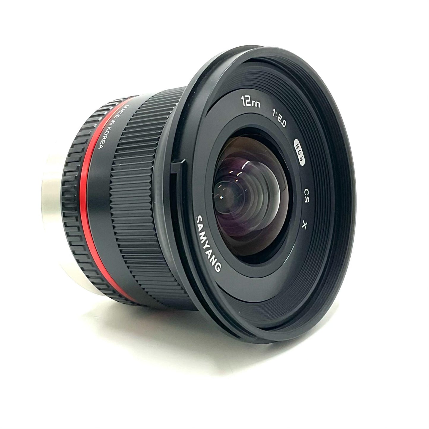 【最速発送】SAMYANG 12mm F2.0 NCS CS ブラック [フジフイルム用]【難有】