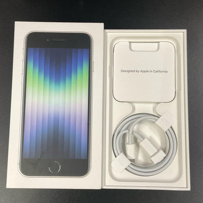 【全額返金保証】【最速発送】Apple iPhone iPhone SE（第3世代） 128GB スターライト au SIMフリー 動作確認済 76%