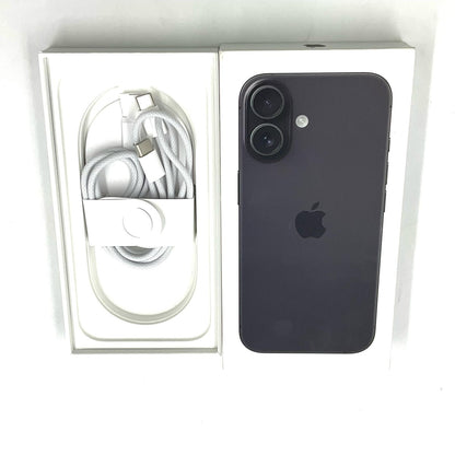 【全額返金保証】【最速発送】Apple iPhone iPhone 16 128GB ブラック SIMフリー 白ロム 美品 動作確認済 98%