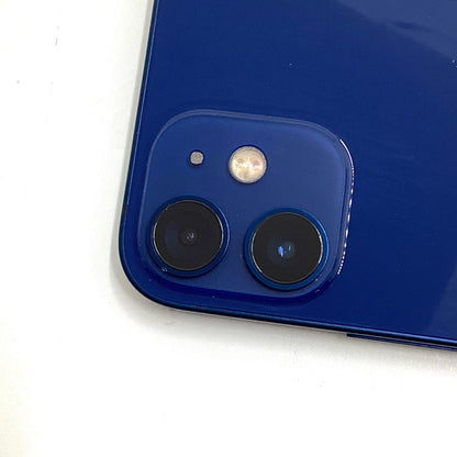 【全額返金保証】【最速発送】Apple iPhone iPhone 12 mini 256GB ブルー au 白ロム 動作確認済 86%