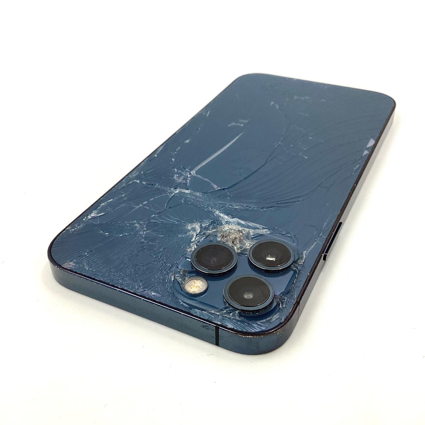 【最速発送】Apple iPhone iPhone 12 Pro 256GB パシフィックブルー au 白ロム【難有】 77%