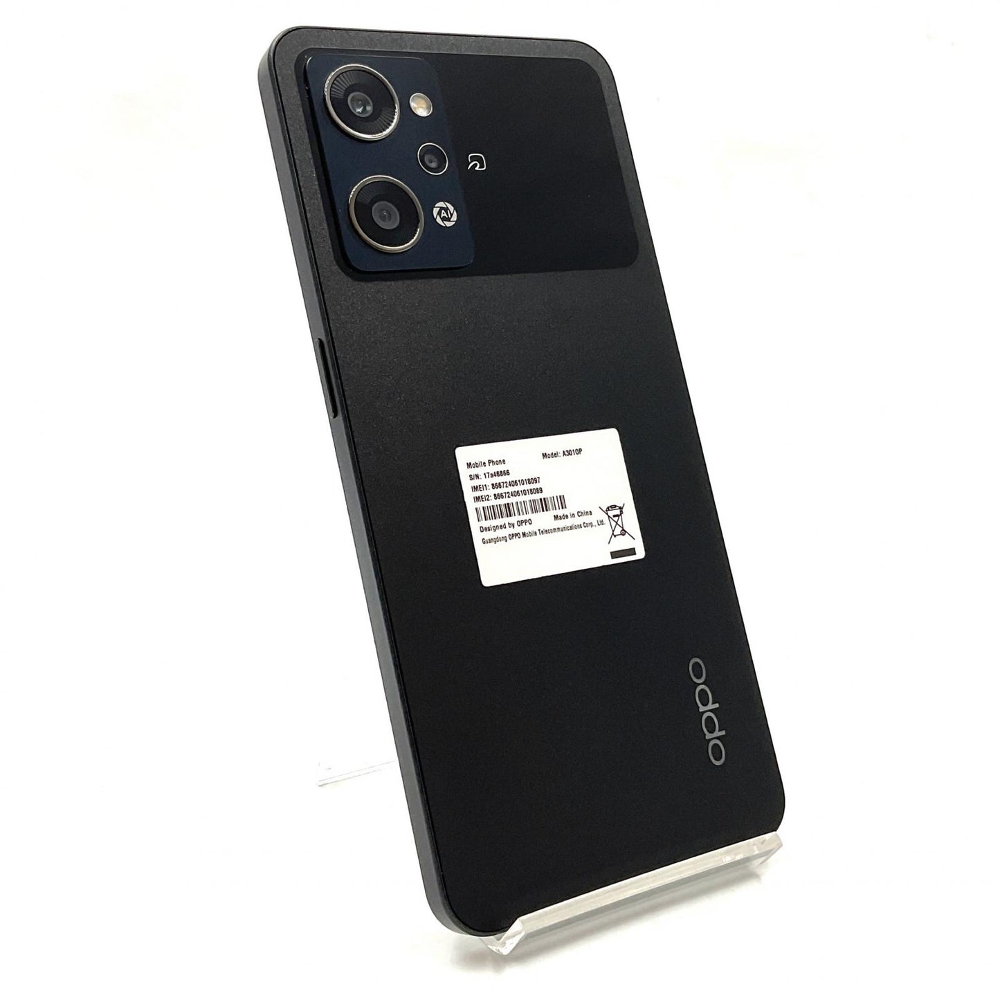 【全額返金保証】【最速発送】OPPO Reno 9A 128GB ナイトブラック Y!mobile A301OP 白ロム 美品 動作確認済