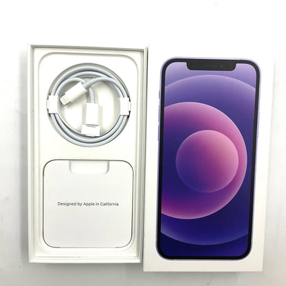 【全額返金保証】【最速発送】Apple iPhone iPhone 12 64GB パープル au 白ロム 超美品 動作確認済 100%