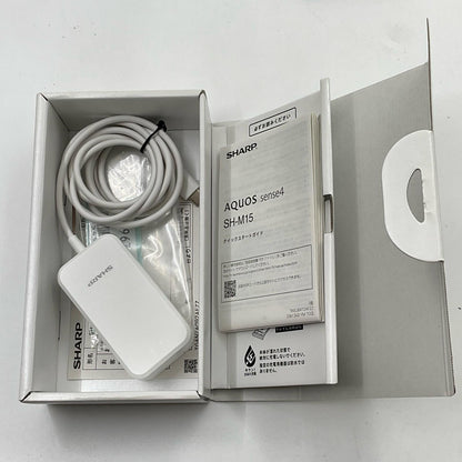 【全額返金保証】【最速発送】SHARP AQUOS sense4 64GB ブラック SIMフリー SH-M15 白ロム 美品 動作確認済