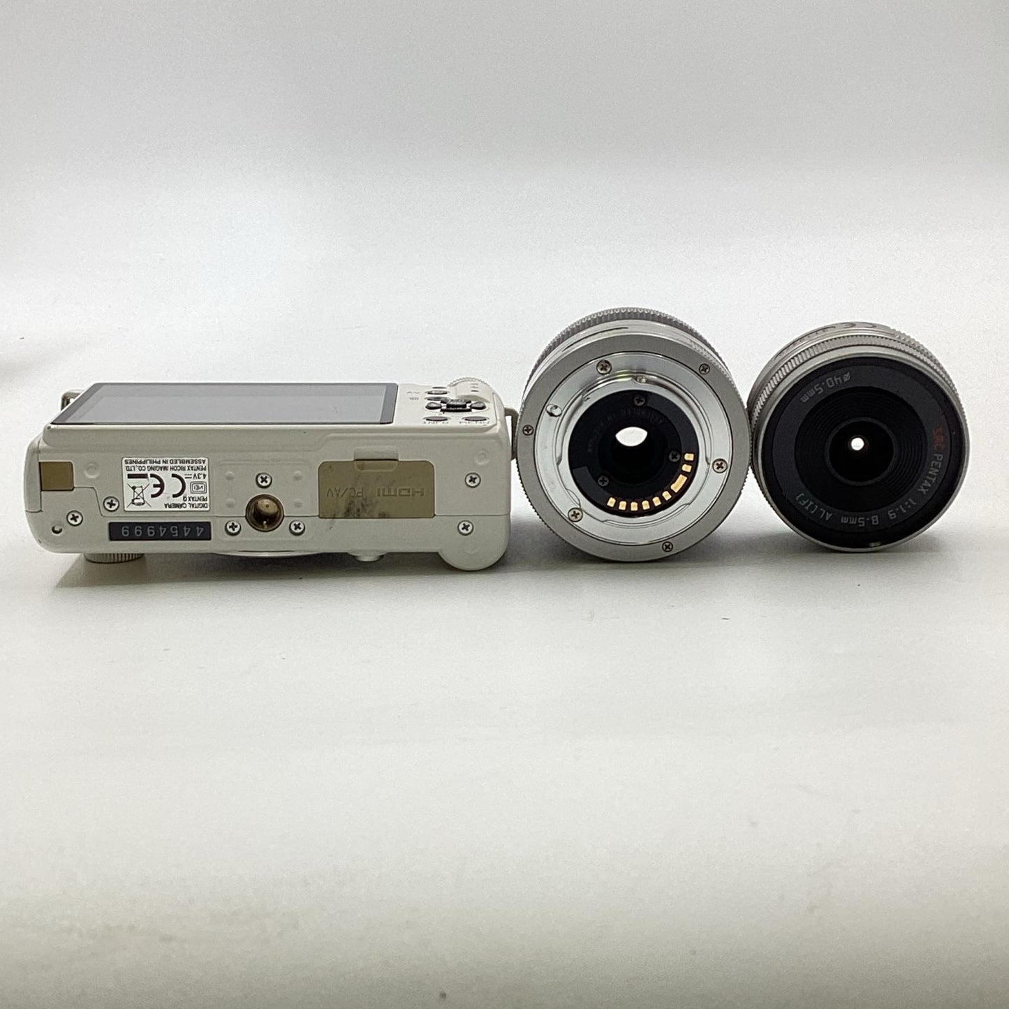 【全額返金保証】【最速発送】PENTAX デジタル一眼 PENTAX Q ダブルレンズキット ホワイト 動作確認済