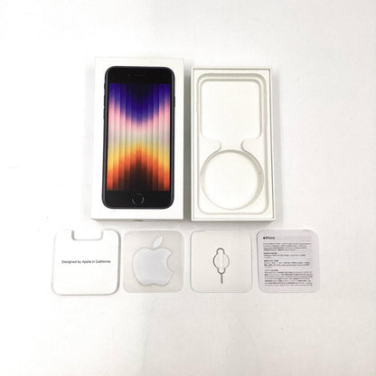 【全額返金保証】【最速発送】Apple iPhone iPhone SE（第3世代） 64GB ミッドナイト docomo SIMフリー 白ロム 動作確認済 77%