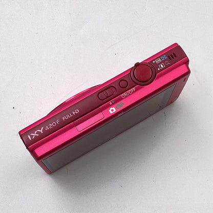 【全額返金保証】【最速発送】Canon コンパクトデジタルカメラ IXY 420F [レッド] 動作確認済