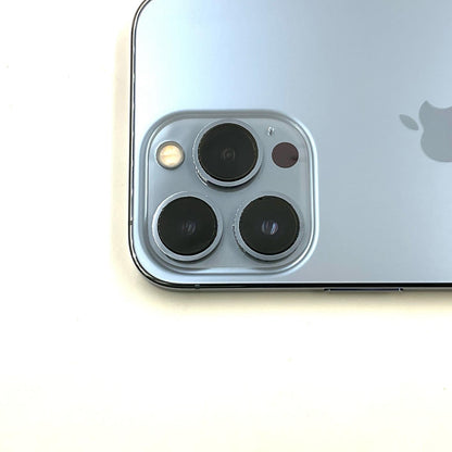 【全額返金保証】【最速発送】Apple iPhone iPhone 13 Pro 128GB シエラブルー au SIMフリー 白ロム 美品 動作確認済 90%