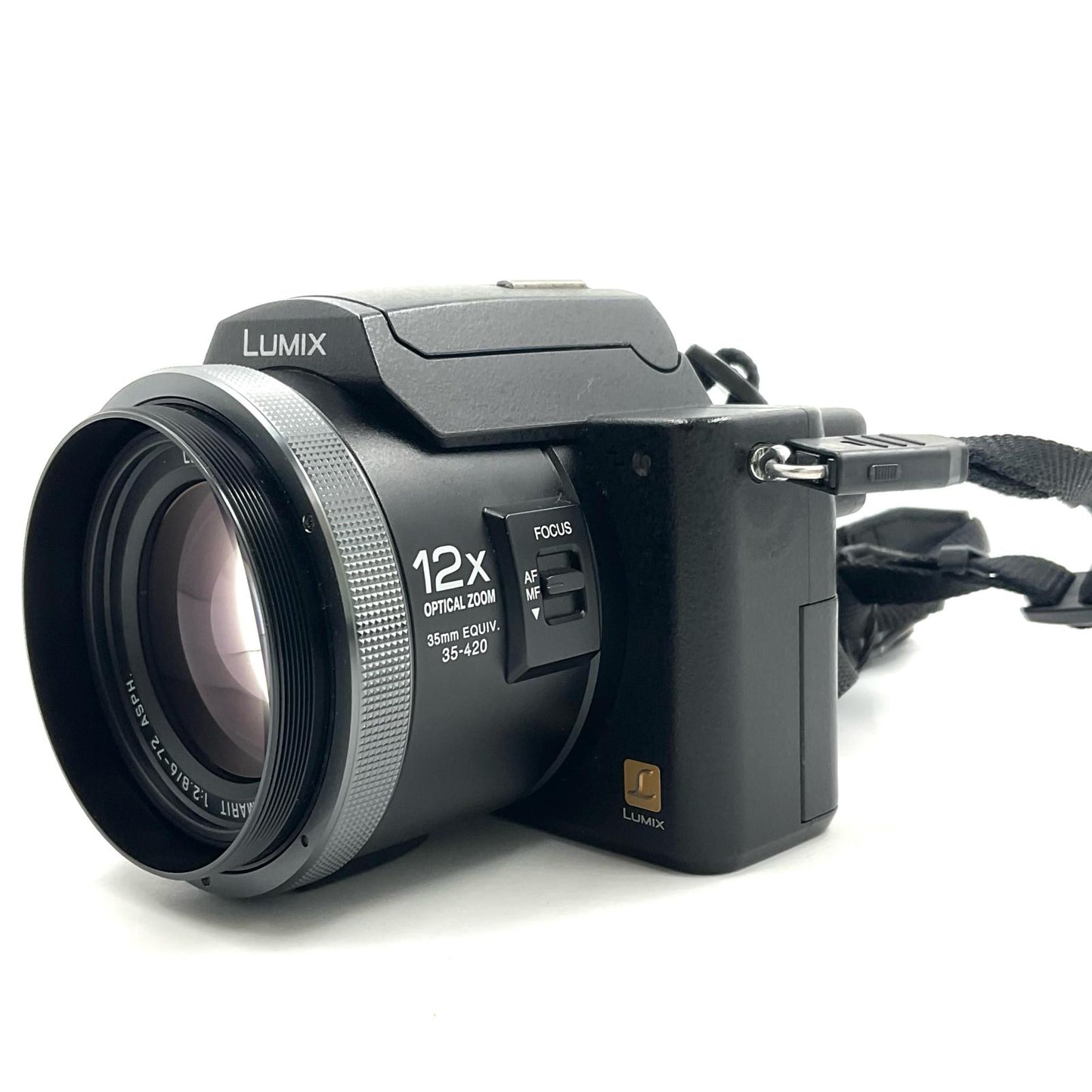 【全額返金保証】【最速発送】Panasonic コンパクトデジタルカメラ LUMIX DMC-FZ10 美品 動作確認済