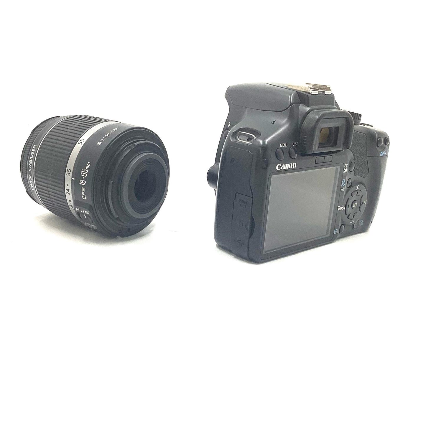 【全額返金保証】【最速発送】Canon デジタル一眼 EOS Kiss X2 レンズキット ブラック 動作確認済