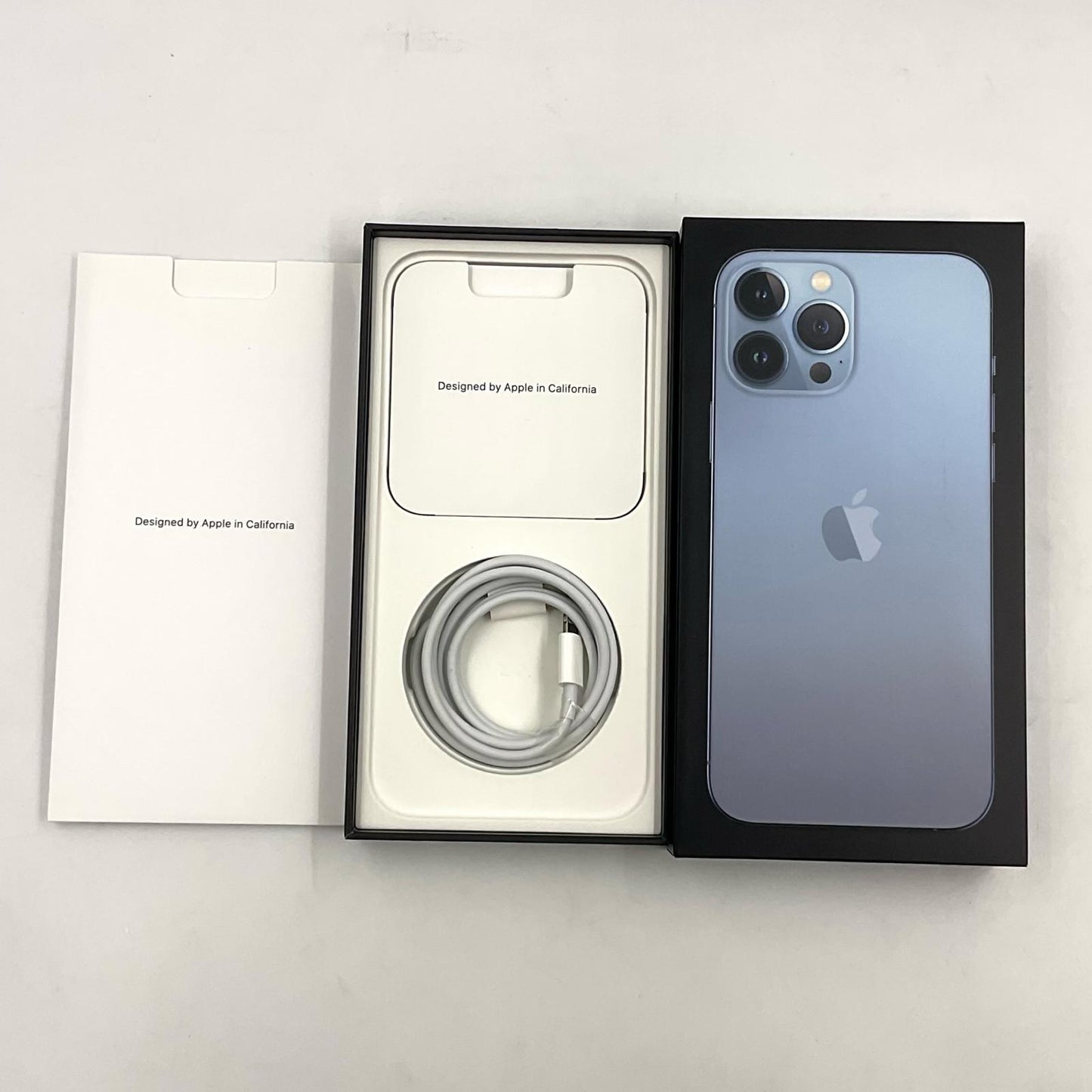 【全額返金保証】【最速発送】Apple iPhone iPhone 13 Pro Max 128GB シエラブルー au SIMフリー 白ロム 動作確認済 84%