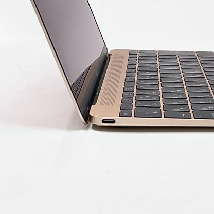 【全額返金保証】【最速発送】Apple MacBook 12インチ 2017 1.2 GHz デュアルコア Intel Core m3 8GB M.2 SSD 256GB ゴールド 動作確認済