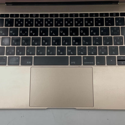 【全額返金保証】【最速発送】Apple MacBook 12インチ 2017 1.2 GHz デュアルコア Intel Core m3 8GB M.2 SSD 256GB ゴールド 動作確認済