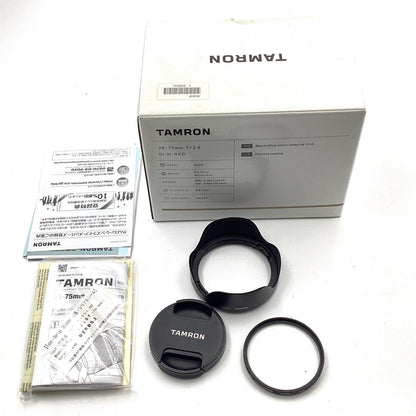 【全額返金保証】【最速発送】TAMRON 28-75mm F/2.8 Di III RXD (Model A036) 美品 動作確認済