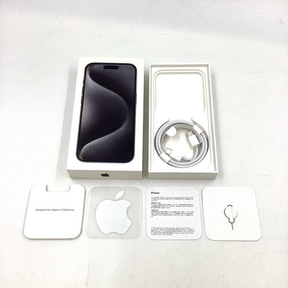 【全額返金保証】【最速発送】Apple iPhone iPhone 15 Pro 256GB ブラックチタニウム SIMフリー 美品 動作確認済 86%