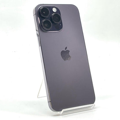 【全額返金保証】【最速発送】Apple iPhone iPhone 14 Pro Max 128GB ディープパープル docomo 動作確認済 85%