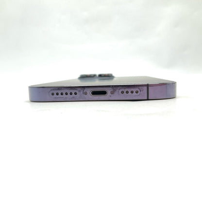 【全額返金保証】【最速発送】Apple iPhone iPhone 14 Pro Max 128GB ディープパープル docomo 動作確認済 85%