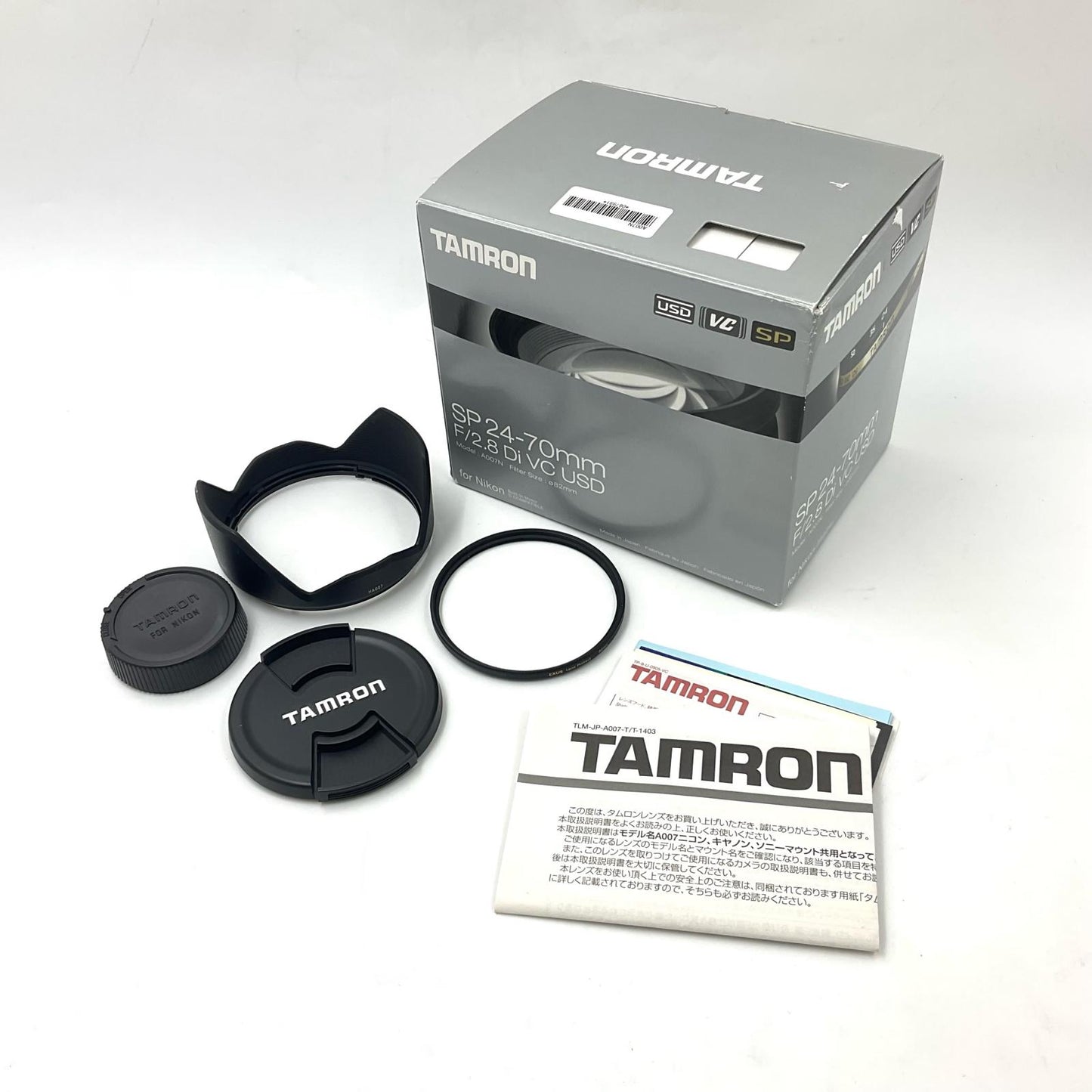 【全額返金保証】【最速発送】TAMRON SP 24-70mm F/2.8 Di VC USD (Model A007) [ニコン用] 美品 動作確認済