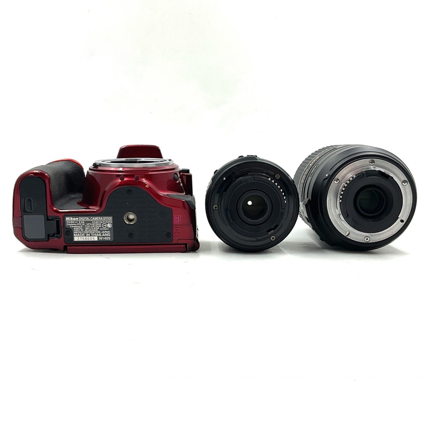 【全額返金保証】【最速発送】Nikon デジタル一眼 D5500 ダブルズームキット [レッド] レッド 動作確認済