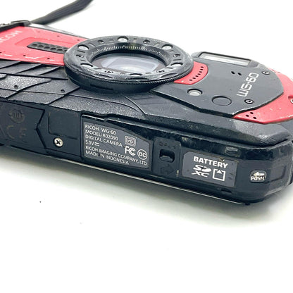 【最速発送】RICOH コンパクトデジタルカメラ RICOH WG-60 [レッド]【難有】