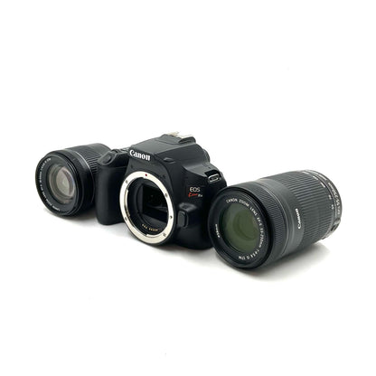 【全額返金保証】【最速発送】Canon デジタル一眼 EOS Kiss X10 ダブルズームキット ブラック 美品 動作確認済