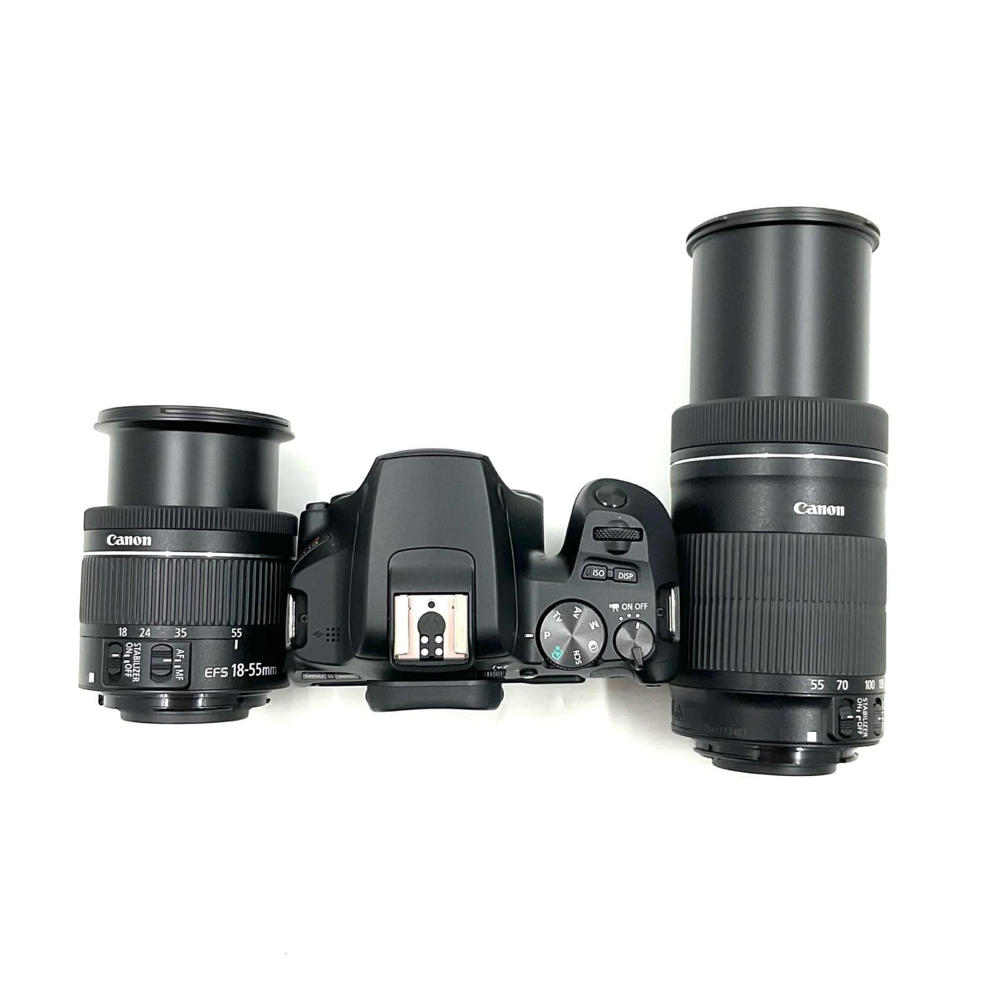 【全額返金保証】【最速発送】Canon デジタル一眼 EOS Kiss X10 ダブルズームキット ブラック 美品 動作確認済