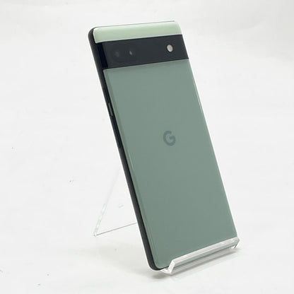 【全額返金保証】【最速発送】Google Pixel Pixel6a 128GB セージ Softbank SIMフリー GB17L 白ロム 動作確認済