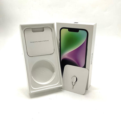 【全額返金保証】【最速発送】Apple iPhone iPhone 14 128GB ミッドナイト au SIMフリー 動作確認済 95%