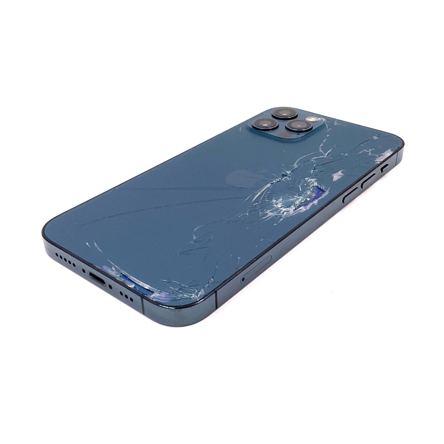 【最速発送】Apple iPhone iPhone 12 Pro 256GB パシフィックブルー Softbank 白ロム【難有】 69%