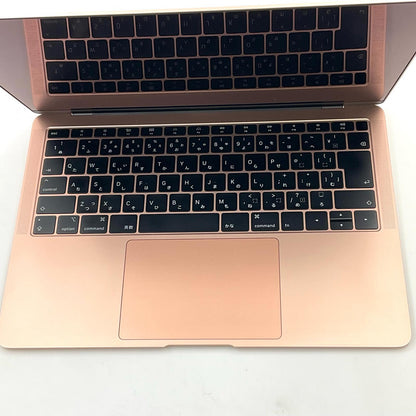 【全額返金保証】【最速発送】Apple MacBook Air 13.3インチ 2018 1.6GHz デュアルコア Intel Core i5 8GB SSD 256GB ゴールド 87.1% 動作確認済