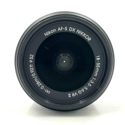 【全額返金保証】【最速発送】Nikon AF-S DX NIKKOR 18-55mm f/3.5-5.6G VR II 美品 動作確認済