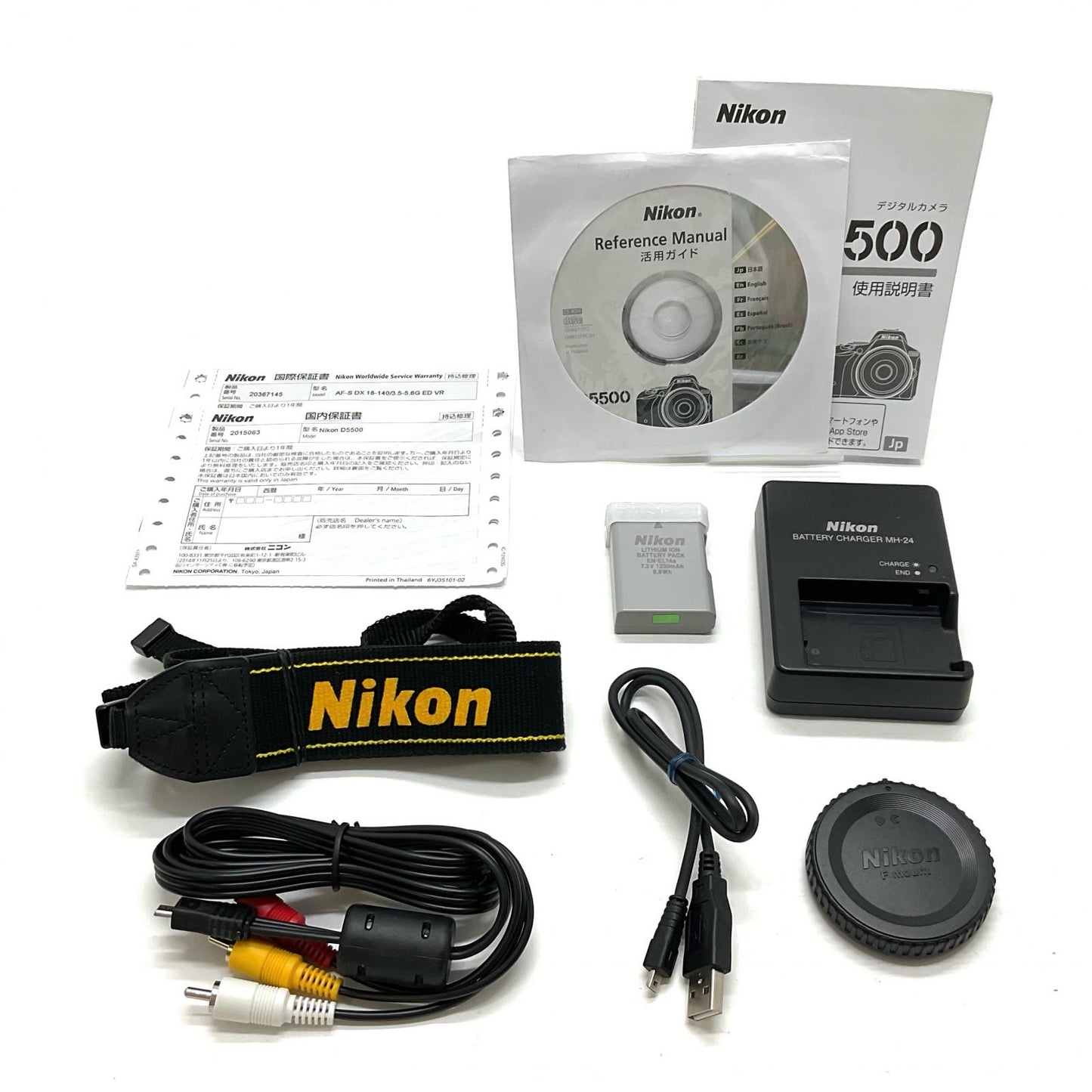 【全額返金保証】【最速発送】Nikon デジタル一眼 D5500 ボディ ブラック 動作確認済