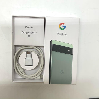 【全額返金保証】【最速発送】Google Pixel 6a 128GB Sage SIMフリー GB17L 白ロム 動作確認済