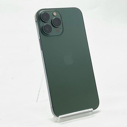 【全額返金保証】【最速発送】Apple iPhone iPhone 13 Pro Max 256GB アルパイングリーン au SIMフリー 動作確認済 80%